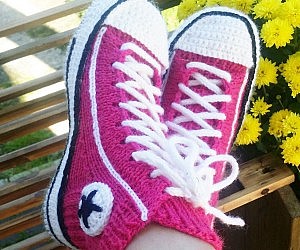 Converse Socks Crochet Pattern